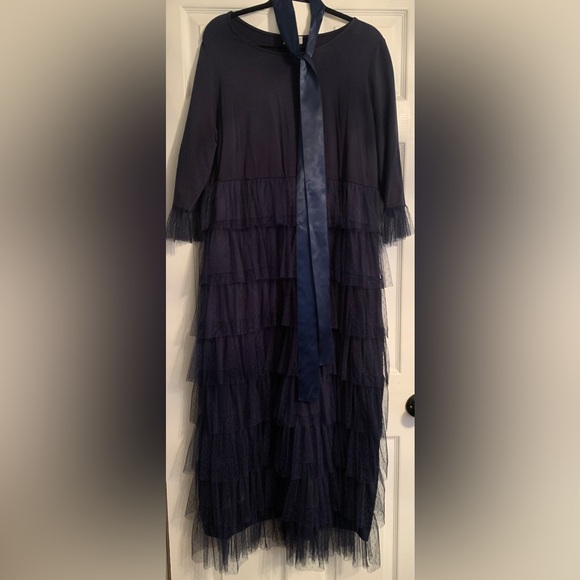 Dainty Jewells Dresses & Skirts - Dainty Jewells Elegant Navy Tiered Dress